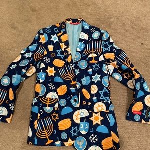 Hanukkah Menorah Men’s Blazer